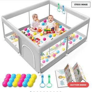 50X50 Large Gray Playpen-ITEM IS N/A